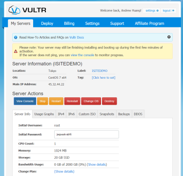 VULTR-Manage